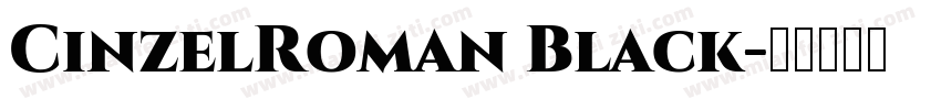 CinzelRoman Black字体转换